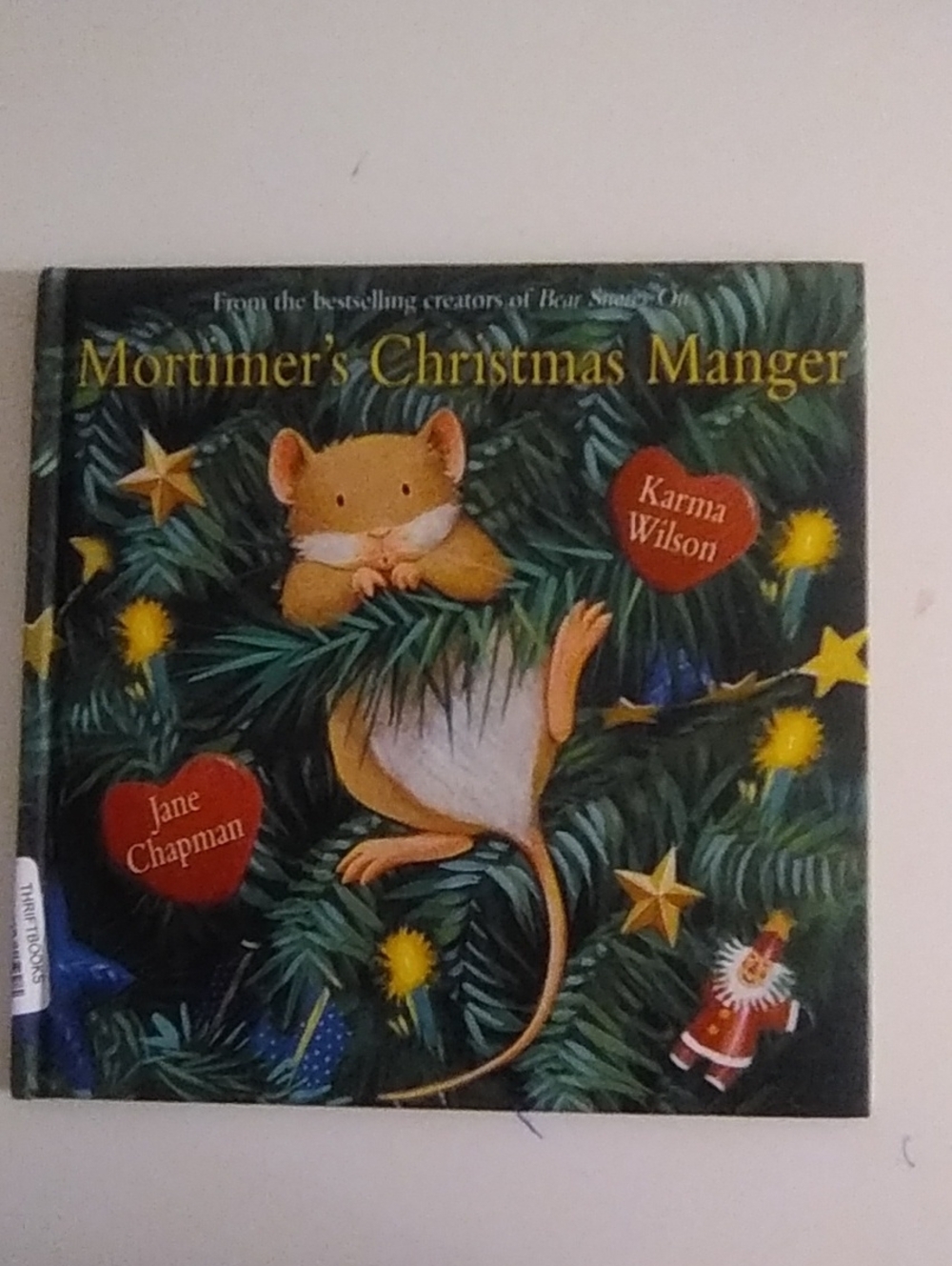 Mortimer's Christmas Manger Book - Green Holiday Cover